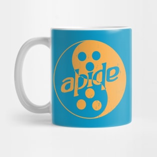 Abide Ambigram Logo Mug